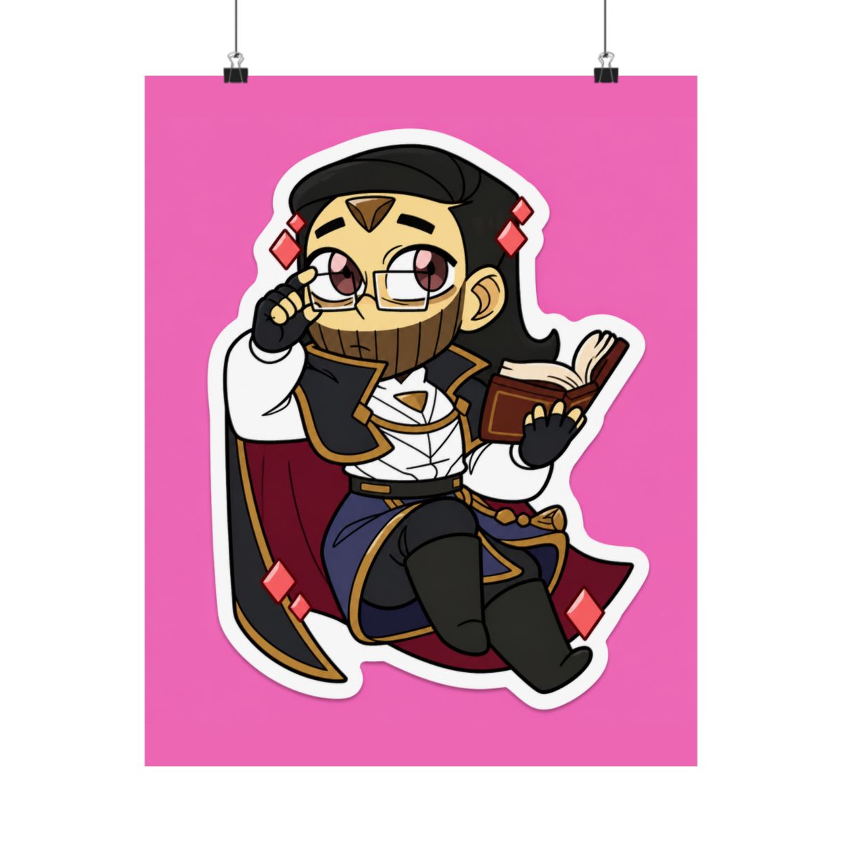 Purpah Creations Print Suitor Armor Premier Poster - Shop - alternate angle 2, merchandise