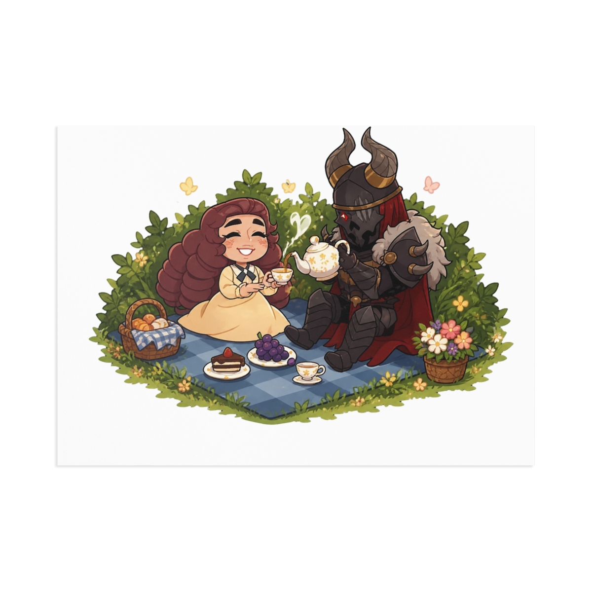Print Picnic in the Park Postcard | Suitor Armor - Official Posters & Wall Art merchandise